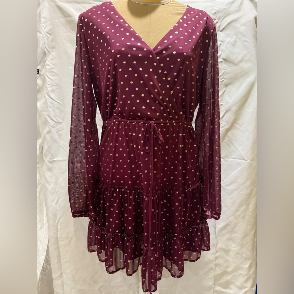 Long sleeve cocktail dress